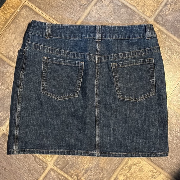 Contrast Jeans Denim Mini Skirt, size 13 - Picture 2 of 6